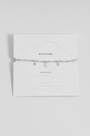Triple Flower White Enamel Sienna Bracelet
