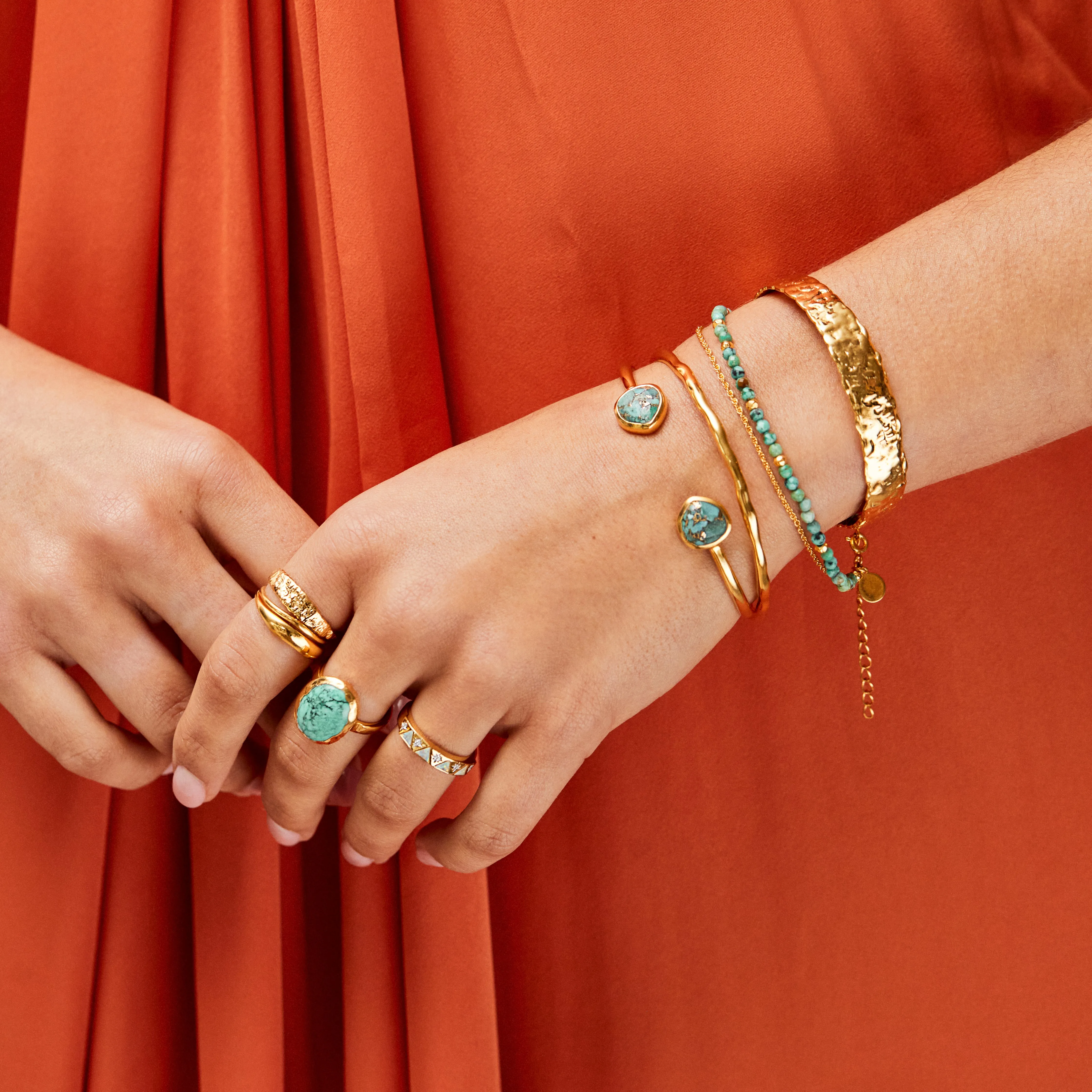 Turquoise & Diamond Manifestation Bracelet