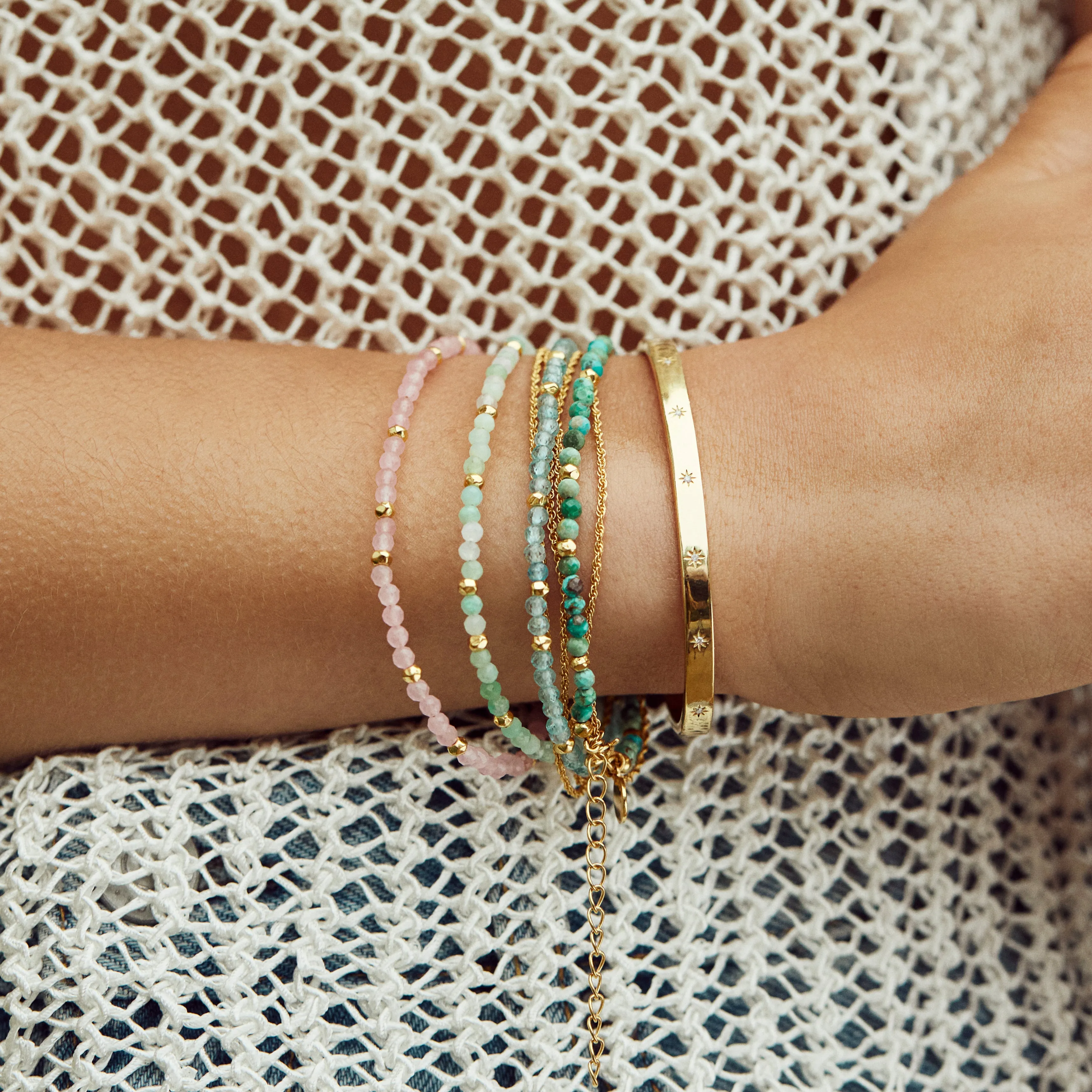 Turquoise & Diamond Manifestation Bracelet