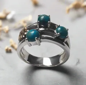 Turquoise Silver Ring - What Makes You Happy.