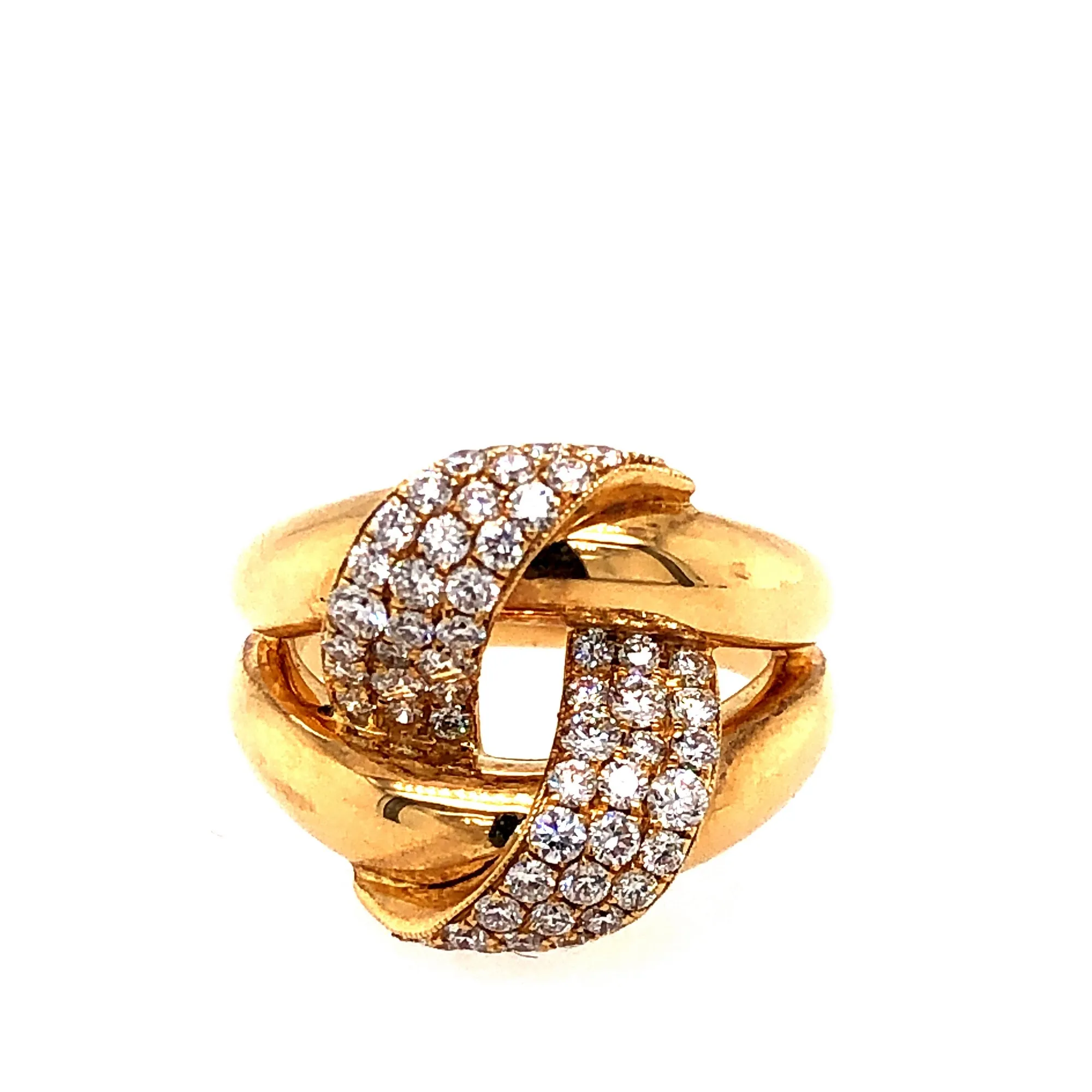 Two Tone Knot Ring