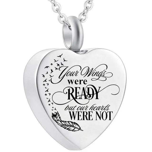 Urn Of Memories X Mystical Passion New Collection! Heart Cremation Urn Necklace For Ashes - Urn Jewelry Memorial Pendant