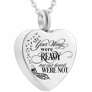 Urn Of Memories X Mystical Passion New Collection! Heart Cremation Urn Necklace For Ashes - Urn Jewelry Memorial Pendant