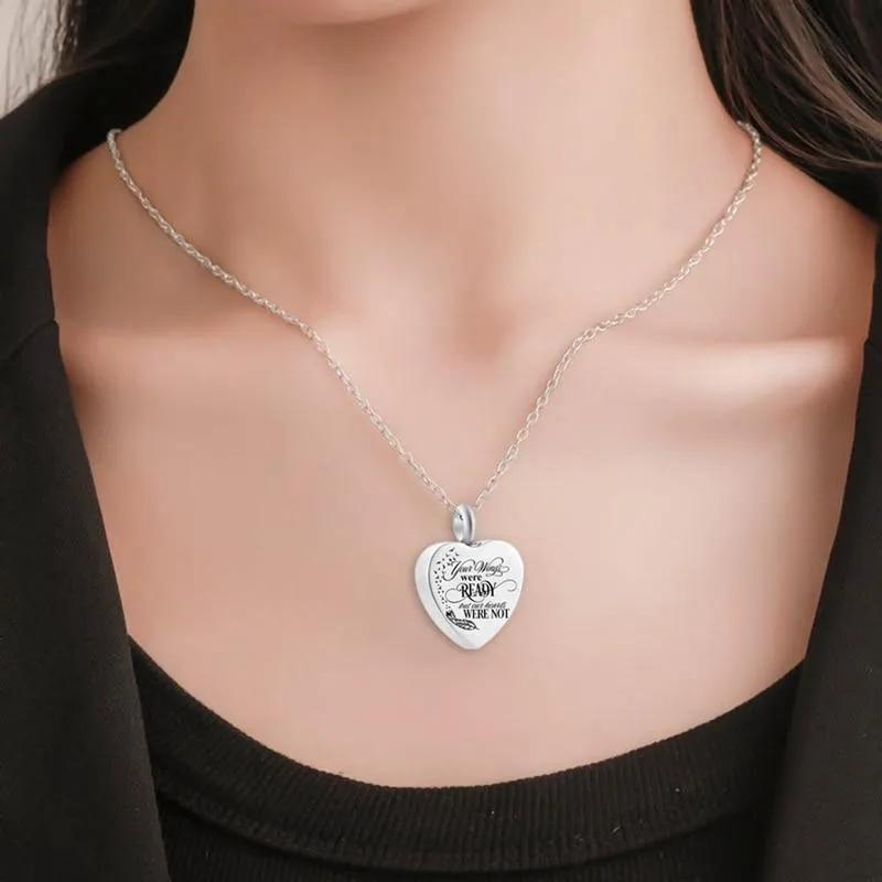 Urn Of Memories X Mystical Passion New Collection! Heart Cremation Urn Necklace For Ashes - Urn Jewelry Memorial Pendant