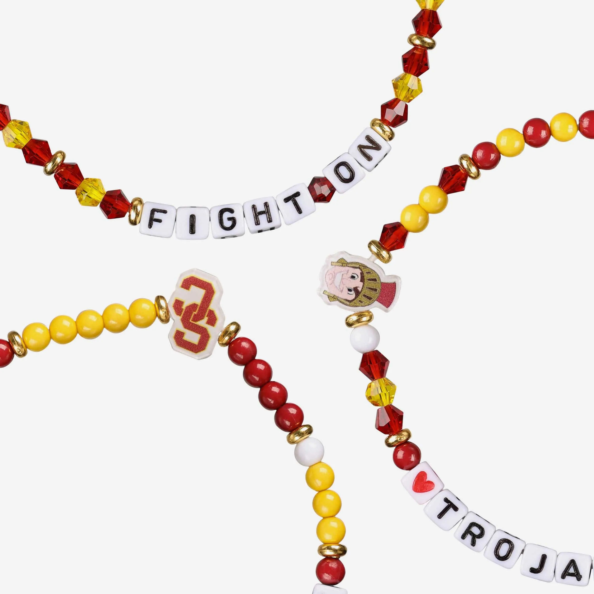 USC Trojans 3 Pack Friendship Bracelet