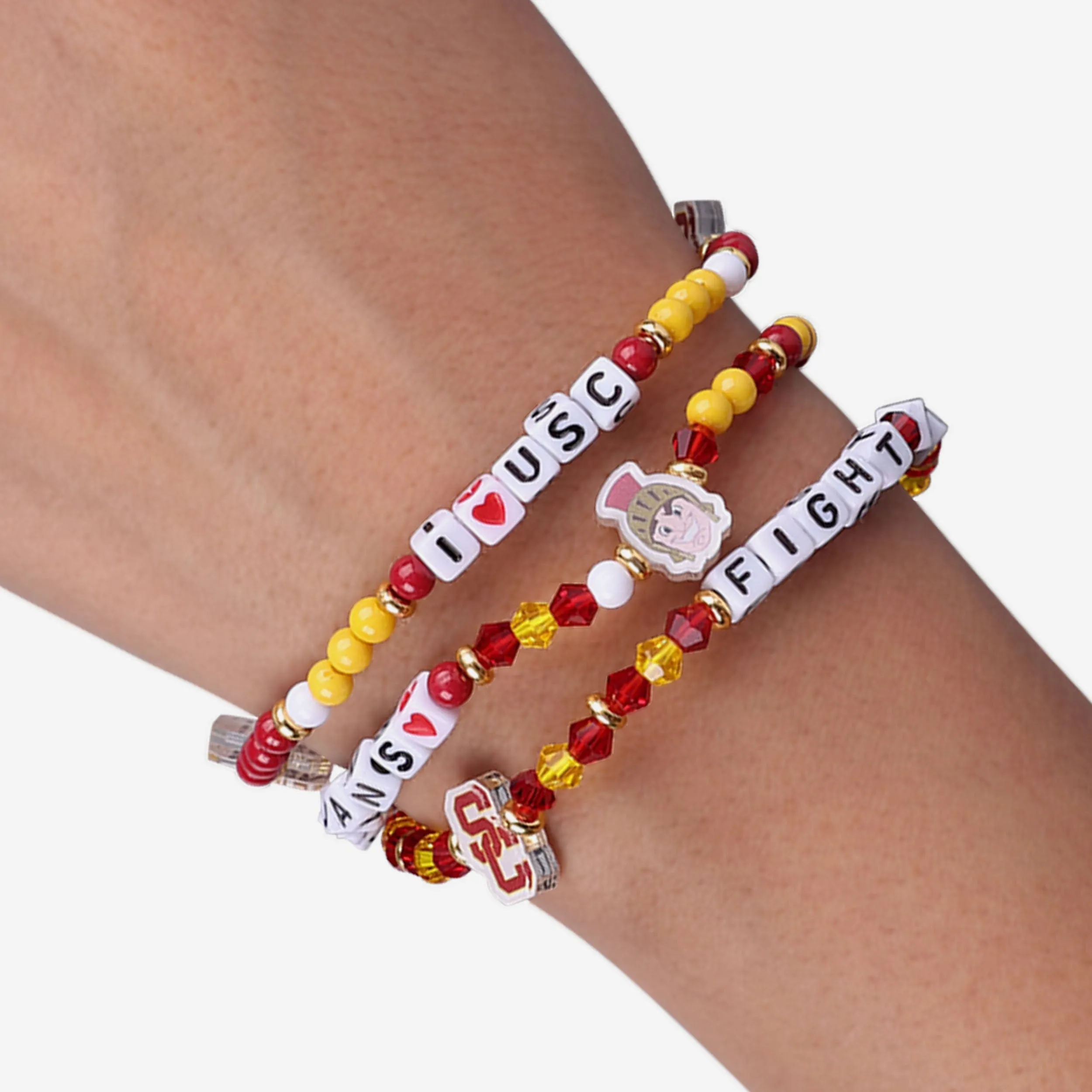 USC Trojans 3 Pack Friendship Bracelet