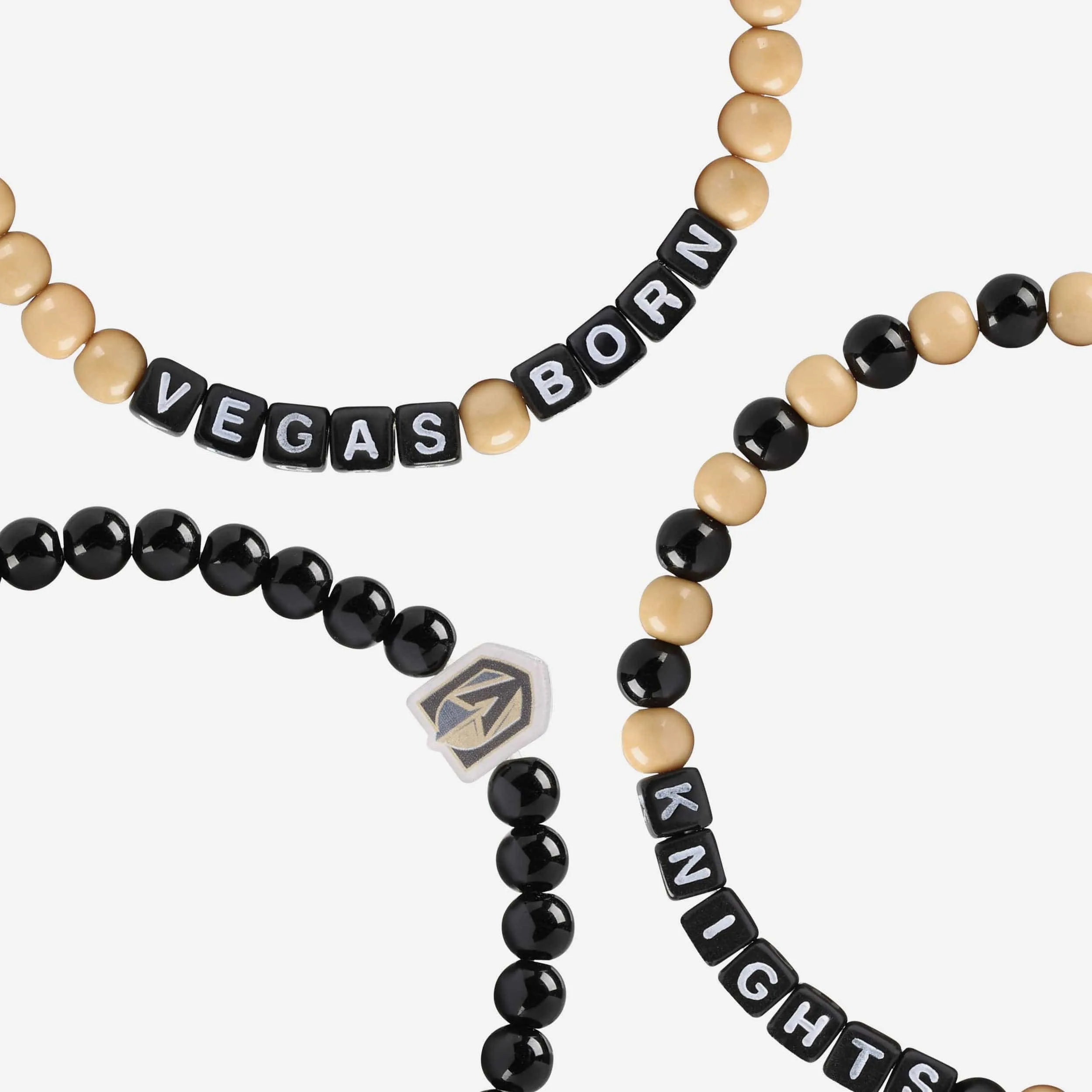 Vegas Golden Knights 3 Pack Beaded Friendship Bracelet
