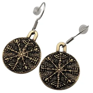 Veldismagn bronze earrings