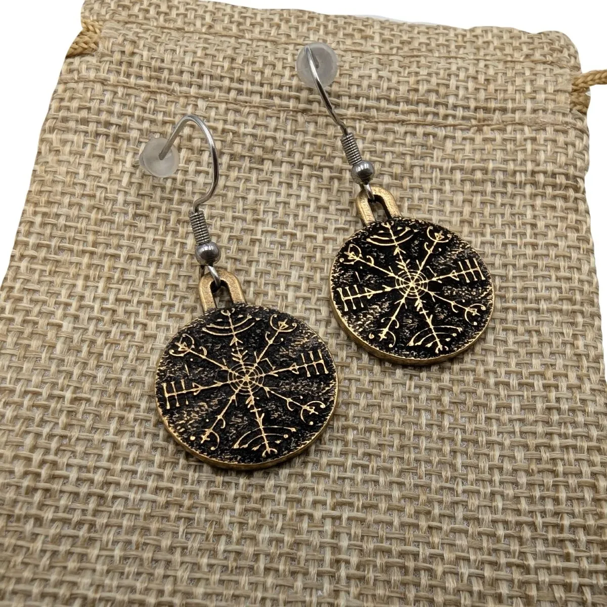 Veldismagn bronze earrings