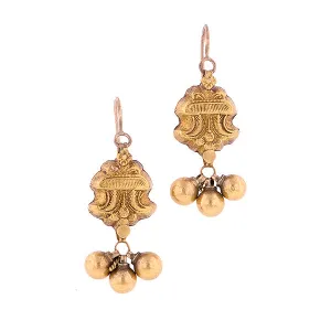 Vintage Indian Orissa Bead Earrings