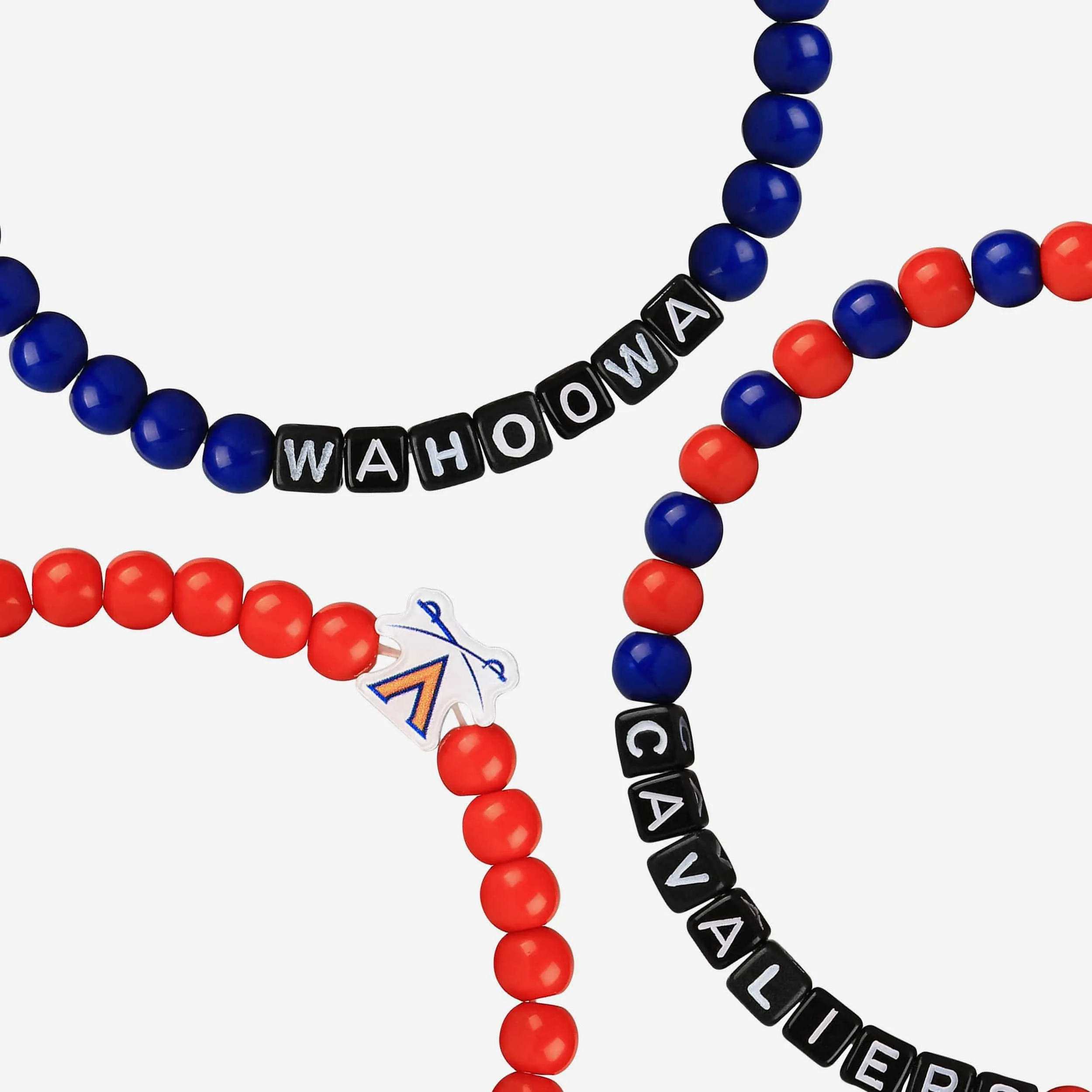 Virginia Cavaliers 3 Pack Beaded Friendship Bracelet