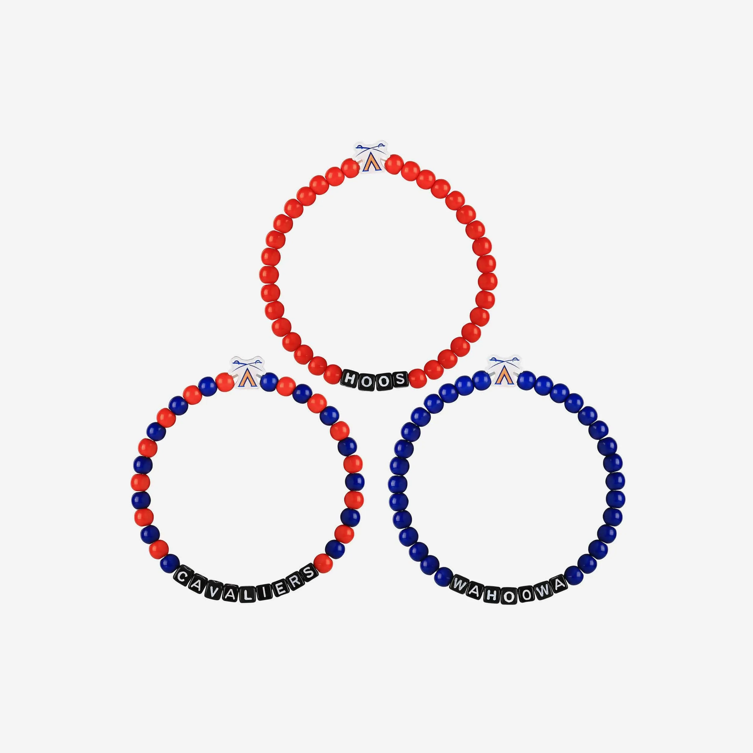 Virginia Cavaliers 3 Pack Beaded Friendship Bracelet