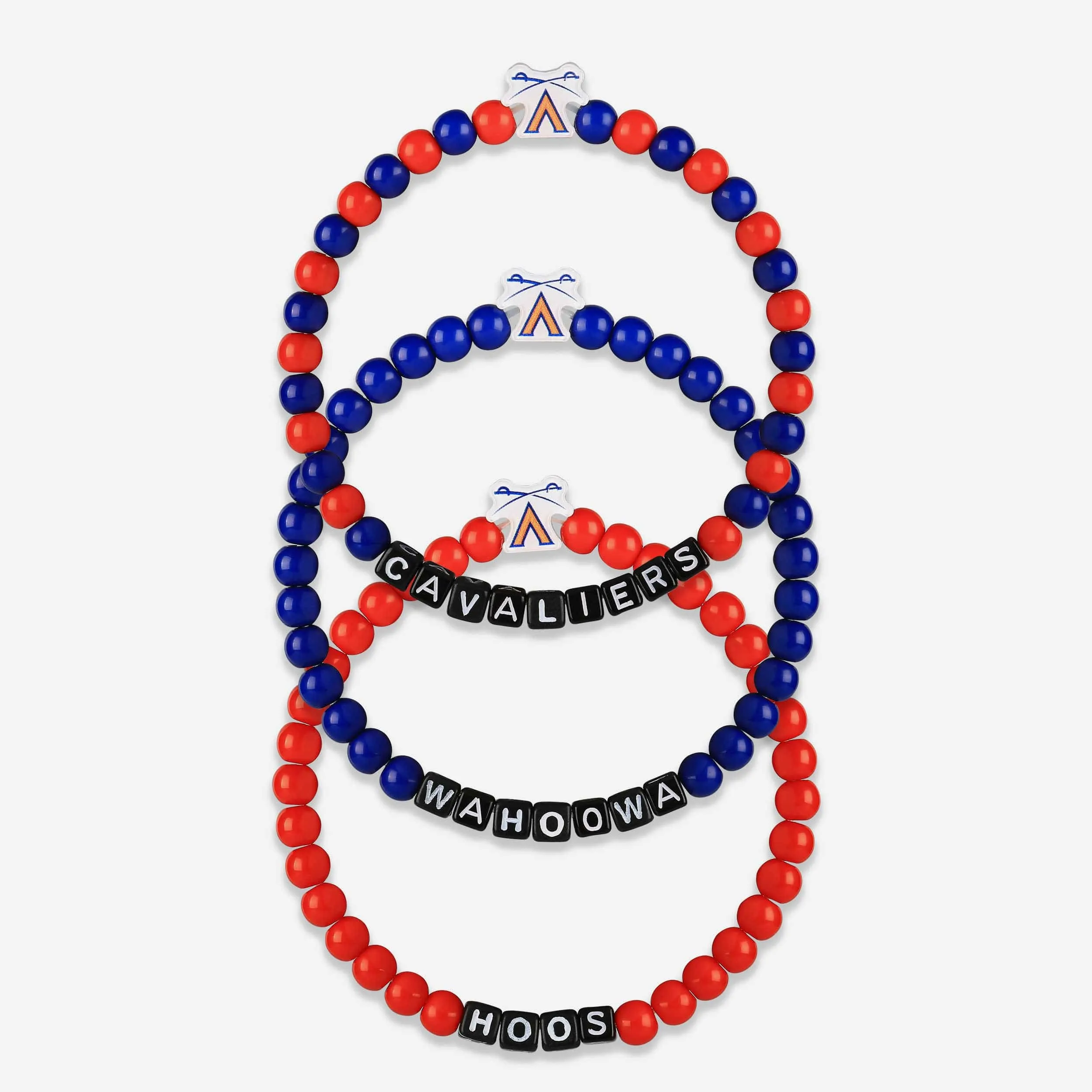 Virginia Cavaliers 3 Pack Beaded Friendship Bracelet
