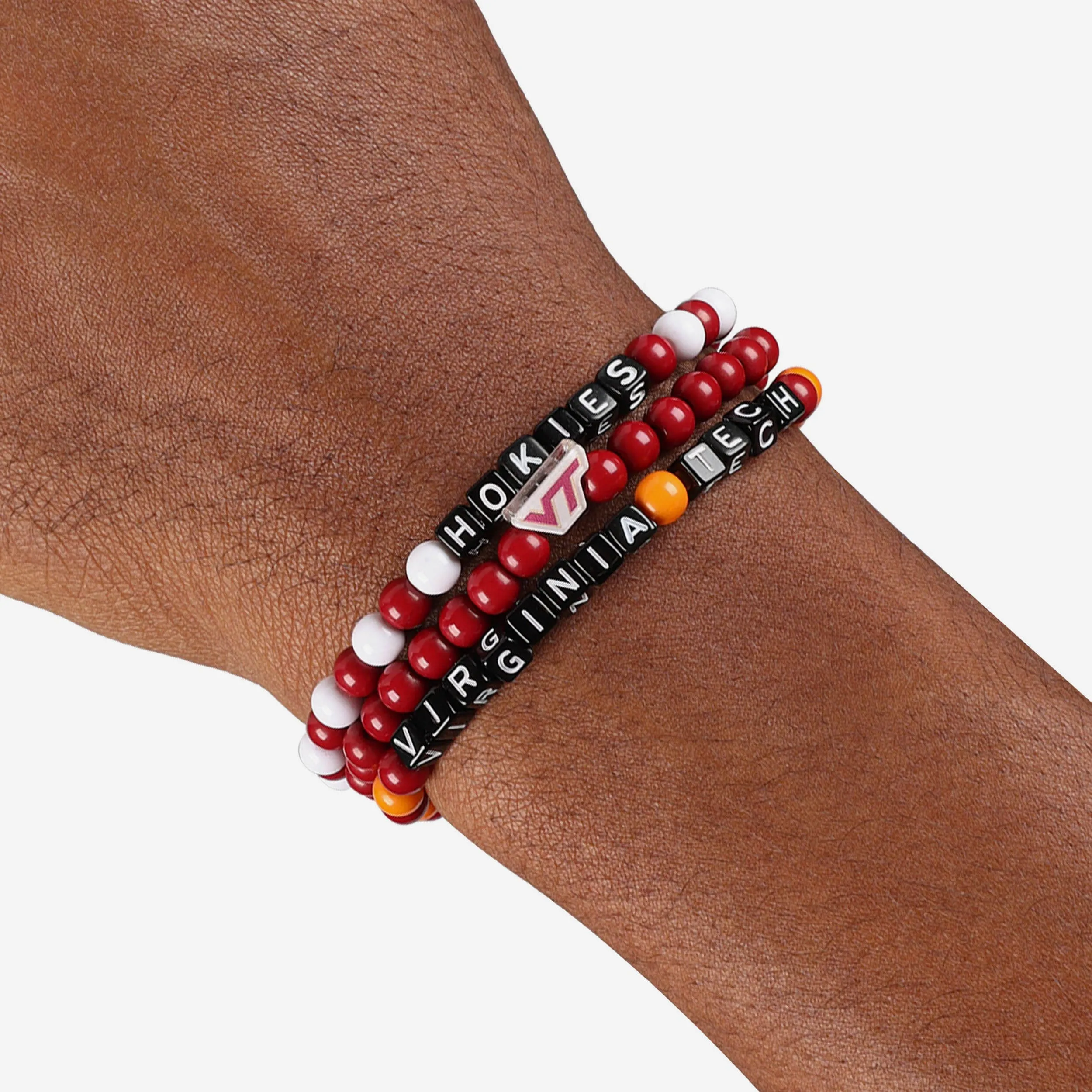 Virginia Tech Hokies 3 Pack Beaded Friendship Bracelet