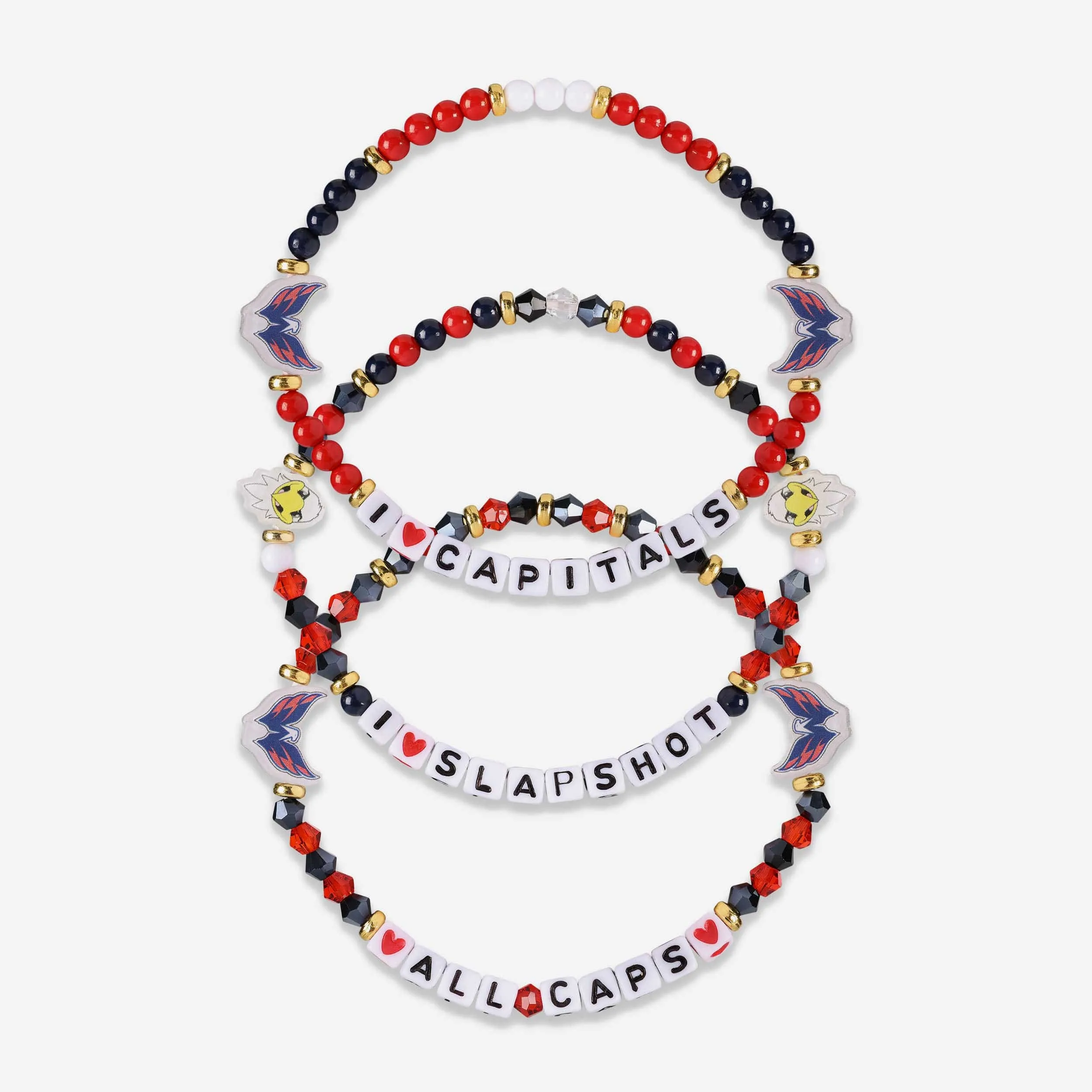 Washington Capitals 3 Pack Friendship Bracelet