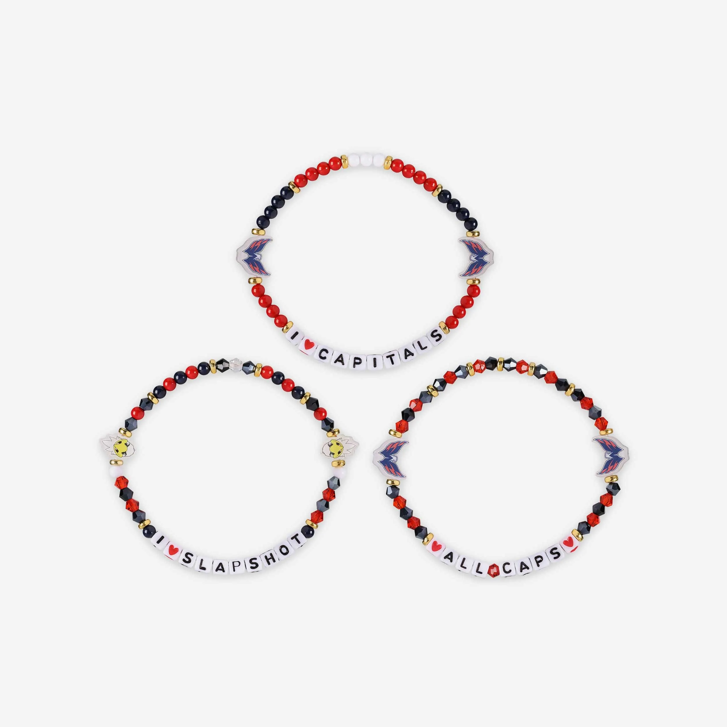 Washington Capitals 3 Pack Friendship Bracelet