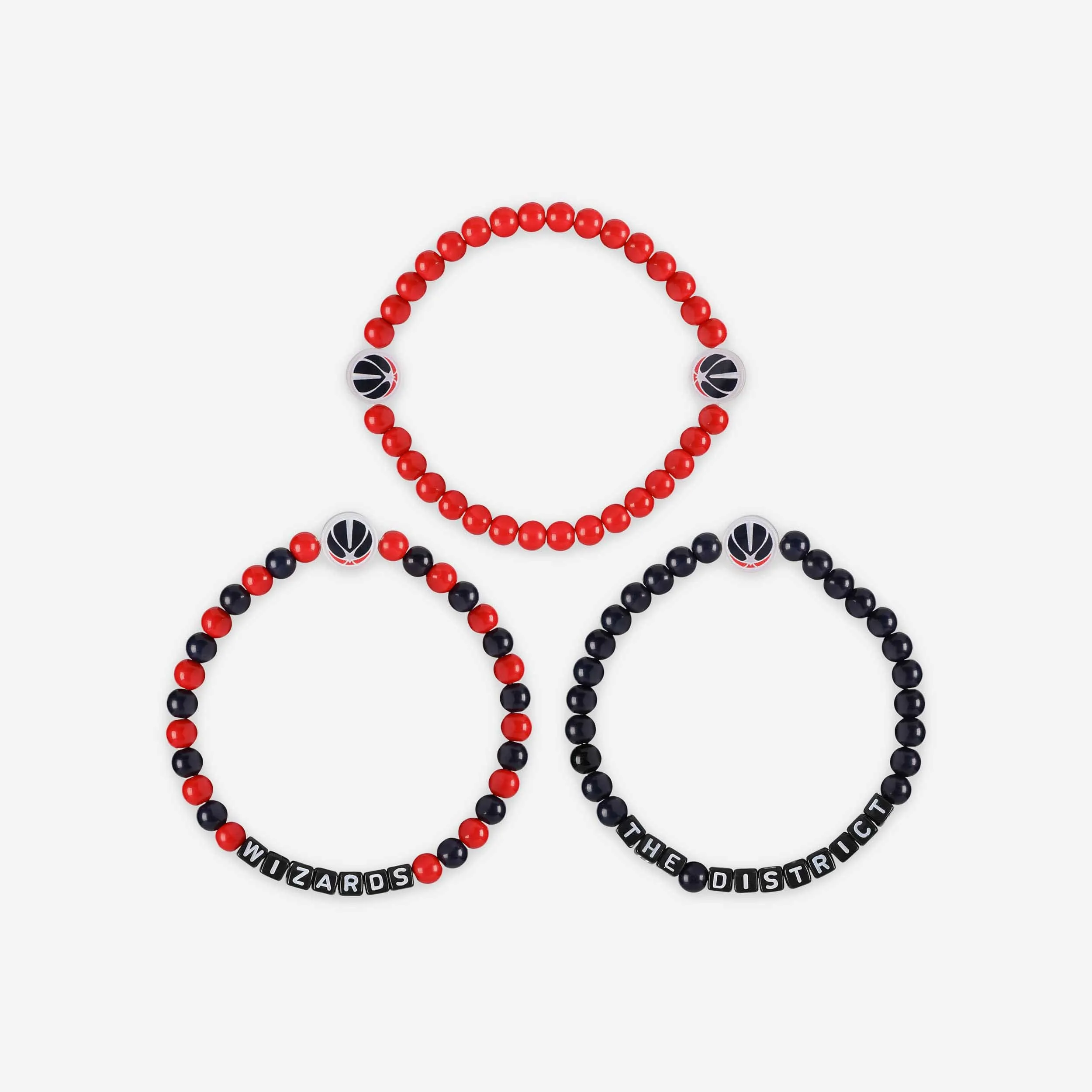Washington Wizards 3 Pack Beaded Friendship Bracelet
