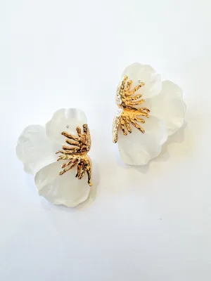 Wide Flower Earring