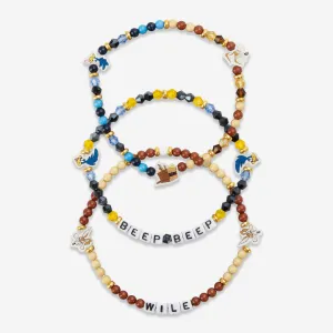 Wile E Coyote & the Road Runner Looney Tunes 3 Pack Friendship Bracelet