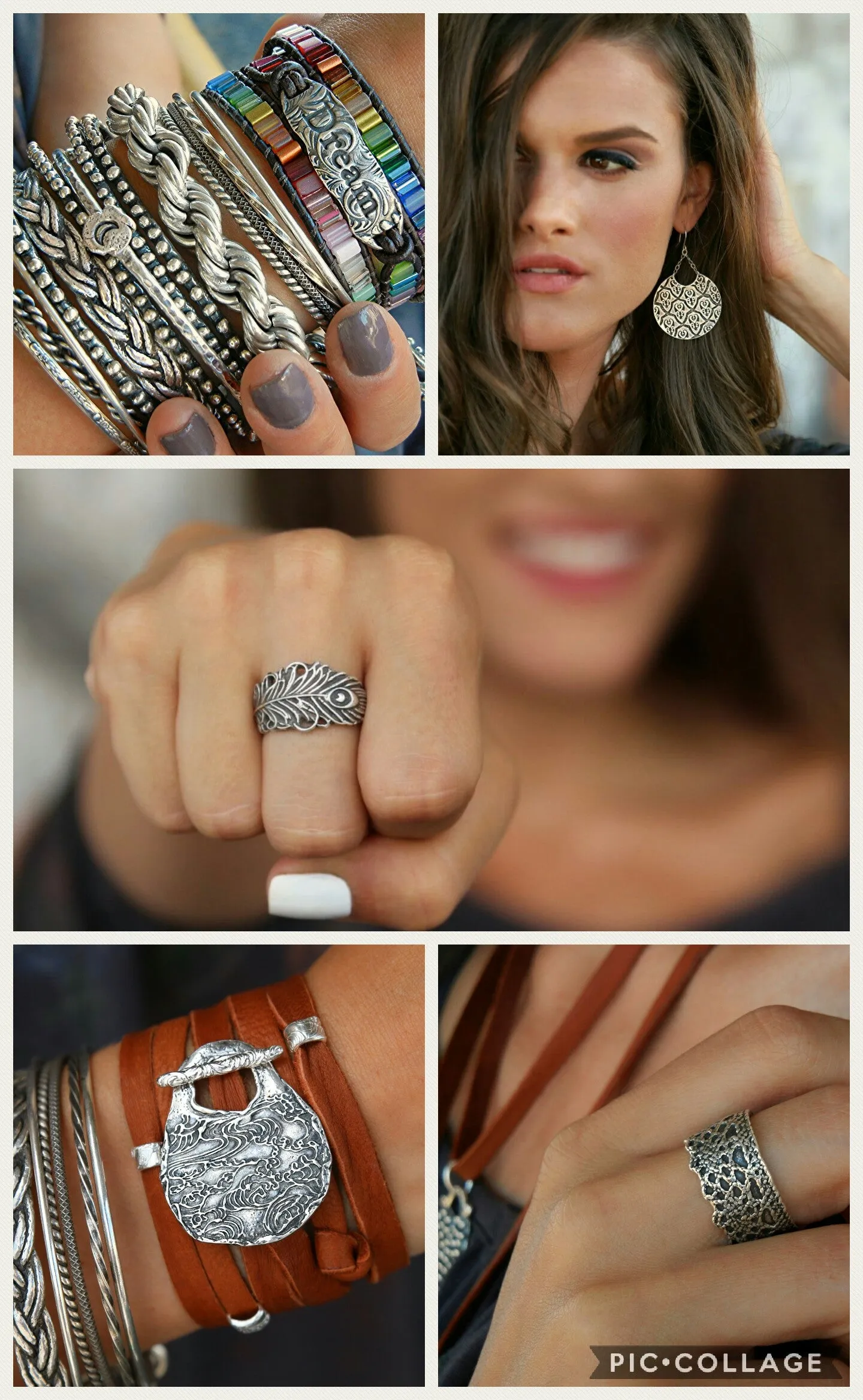 Wrecking Ball Silver Earrings