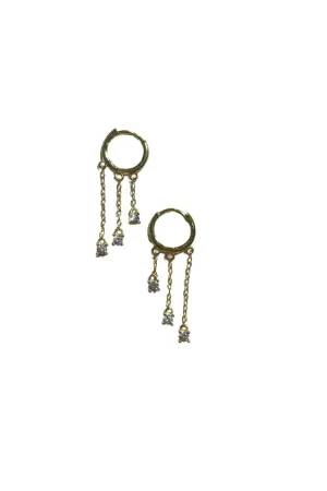 Wren Dangle Drop Huggie Earrings {Kristalize jewelry}