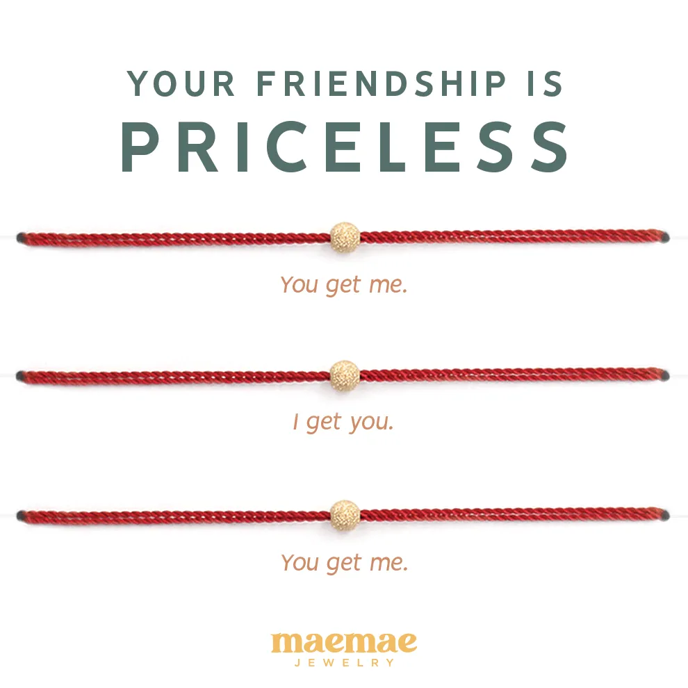 Your Friendship is Priceless 3-Set Bracelets